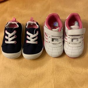3/$15 Lot bundle of Baby Girl Sneakers Size 3